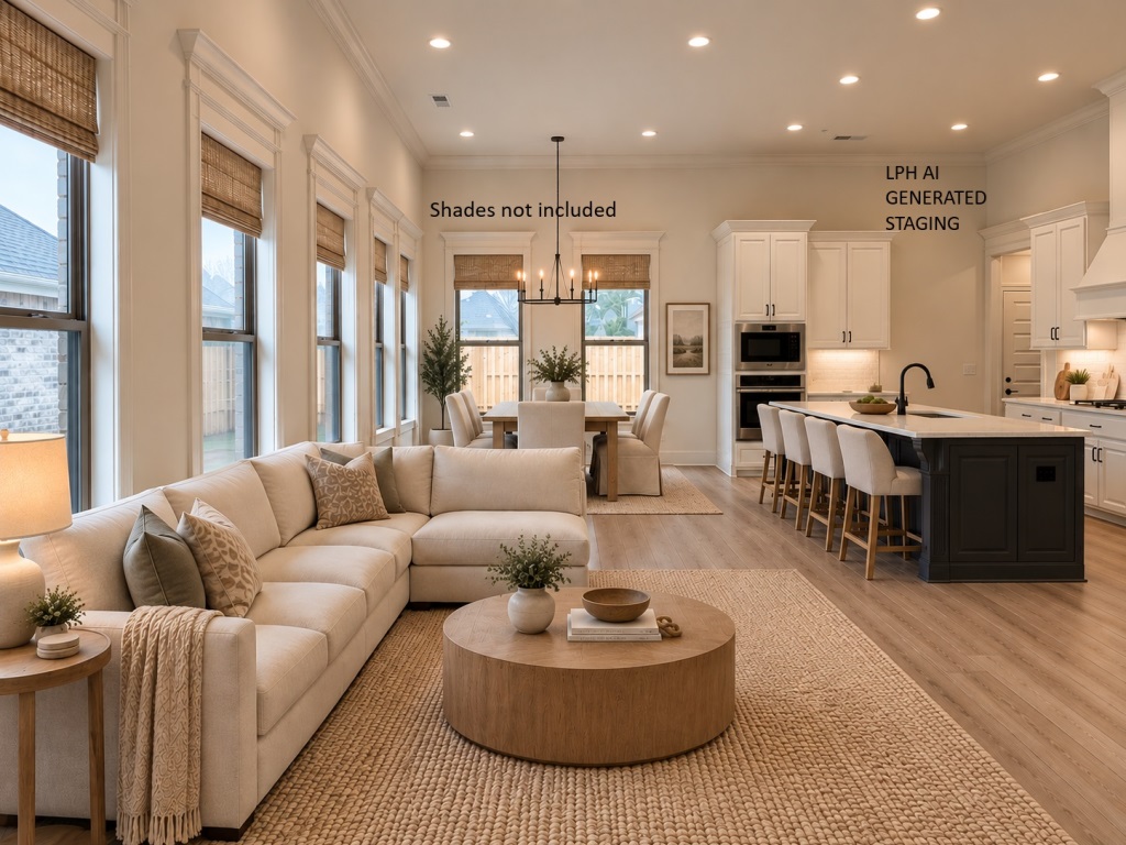 Open Floor Plan Staged
